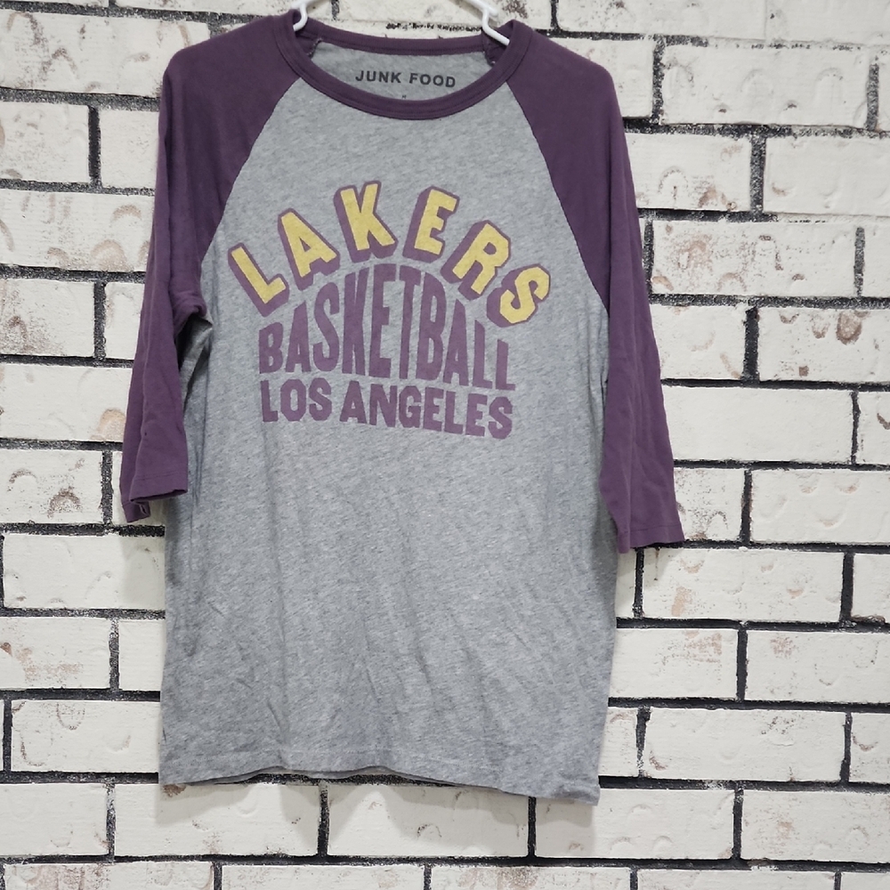 Junk Food Lakers Basketball Tee